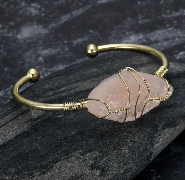 Asgard Crafted Natural Gemstone Bangle - Vintgedrifter