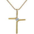Cross Pendant New Simple Necklace Titanium Steel Plating - Vintgedrifter