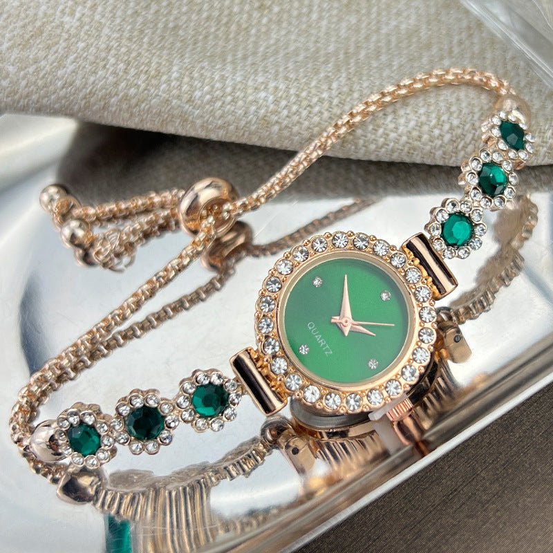 Diamond-Cut Quartz Watch – Women's Fashion Watch | Gold, Pink, Red, Green - Vintgedrifter