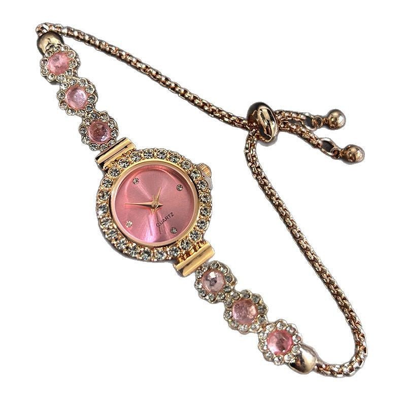 Diamond-Cut Quartz Watch – Women's Fashion Watch | Gold, Pink, Red, Green - Vintgedrifter