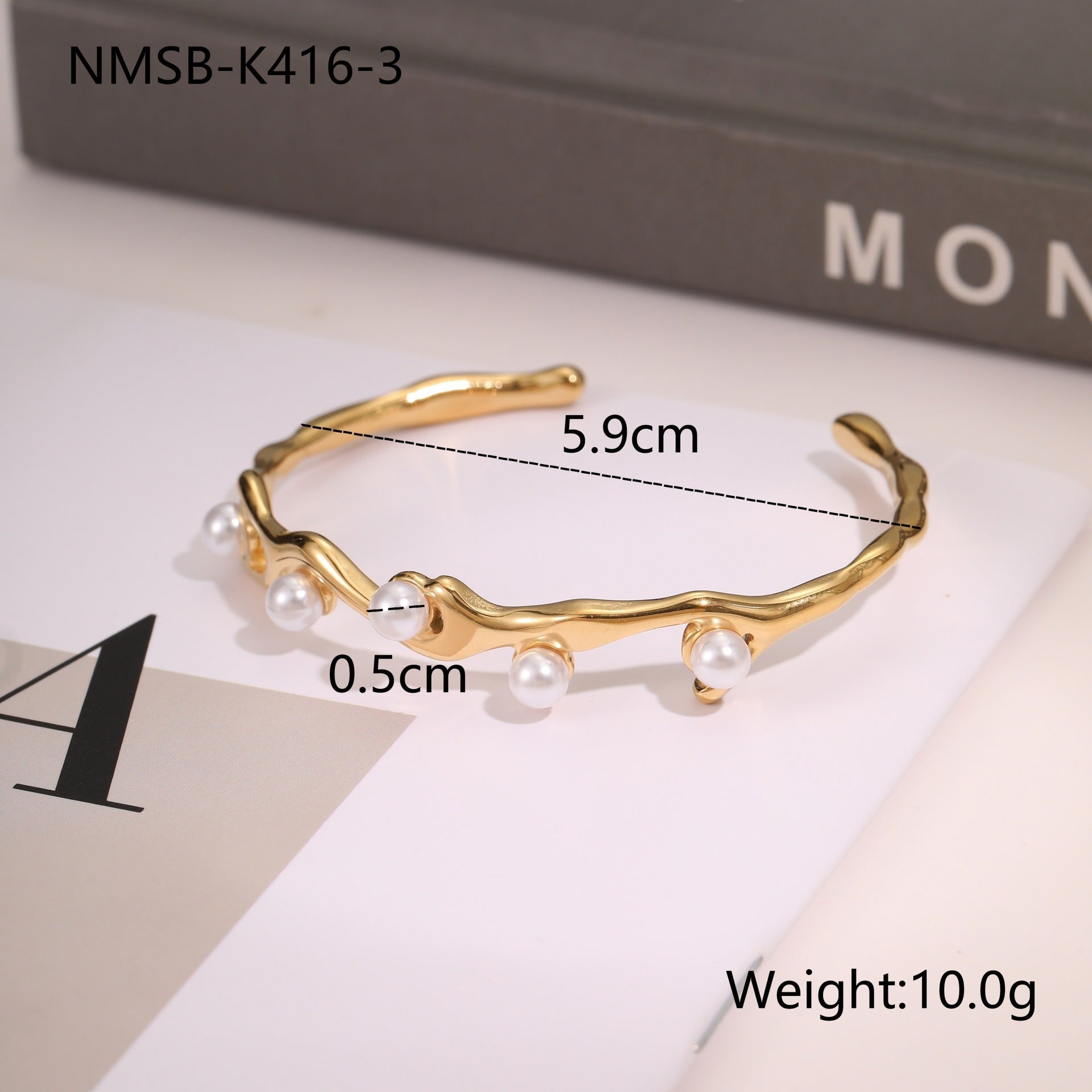 European And American Ins Fashion Design Stainless Steel Bracelet Opening Bracelet - Vintgedrifter