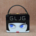 Geometric PU Leather Crossbody Bag – Mini Messenger Bag with Lock Closure - Vintgedrifter