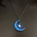Glow-in-the-Dark Pendant Necklace – Silver Plated Chain | Multiple Colors - Vintgedrifter