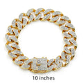 Hip Hop Cuban Chain Bracelet – Men's Zircon Geometric Bracelet | Gold & Silver - Vintgedrifter