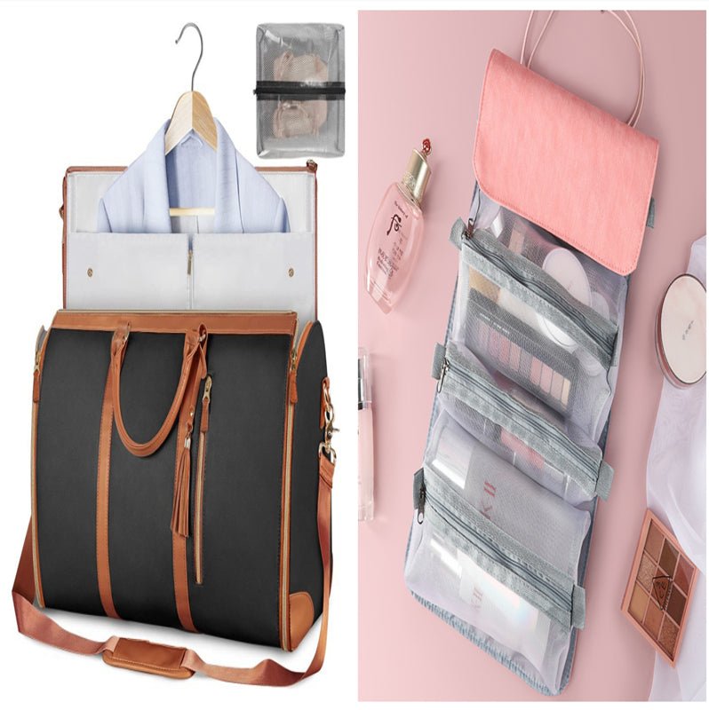 Large Capacity Waterproof Travel Duffle Bag – Women's Foldable Suit Bag & Tote - Vintgedrifter