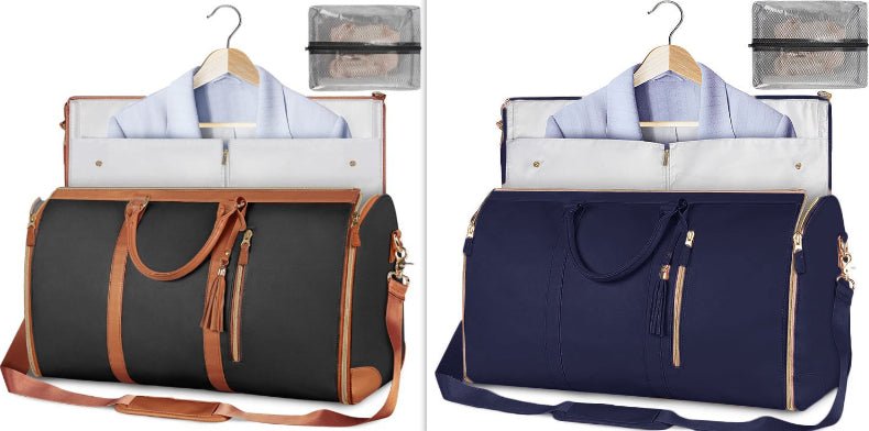 Large Capacity Waterproof Travel Duffle Bag – Women's Foldable Suit Bag & Tote - Vintgedrifter