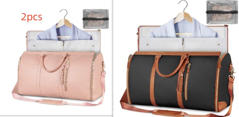 Large Capacity Waterproof Travel Duffle Bag – Women's Foldable Suit Bag & Tote - Vintgedrifter