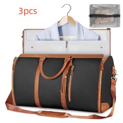 Large Capacity Waterproof Travel Duffle Bag – Women's Foldable Suit Bag & Tote - Vintgedrifter