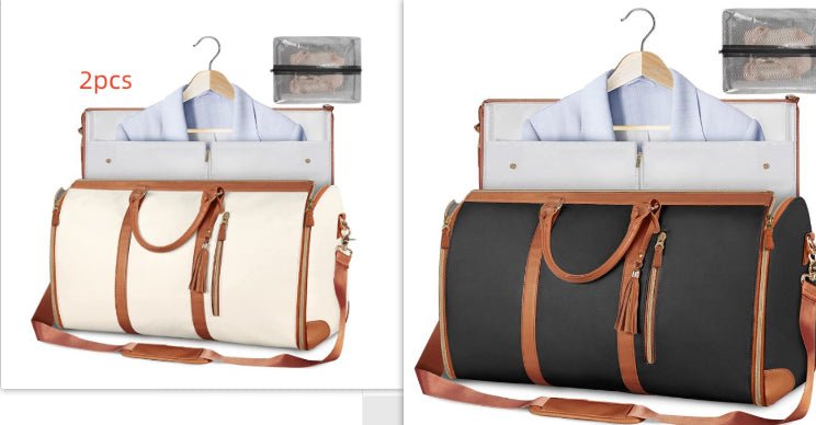 Large Capacity Waterproof Travel Duffle Bag – Women's Foldable Suit Bag & Tote - Vintgedrifter