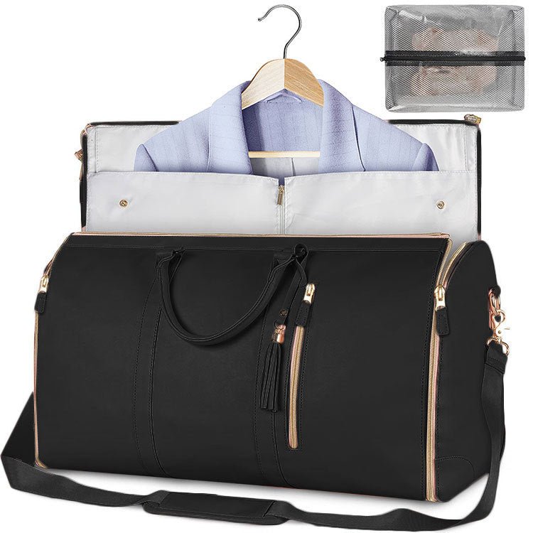Large Capacity Waterproof Travel Duffle Bag – Women's Foldable Suit Bag & Tote - Vintgedrifter