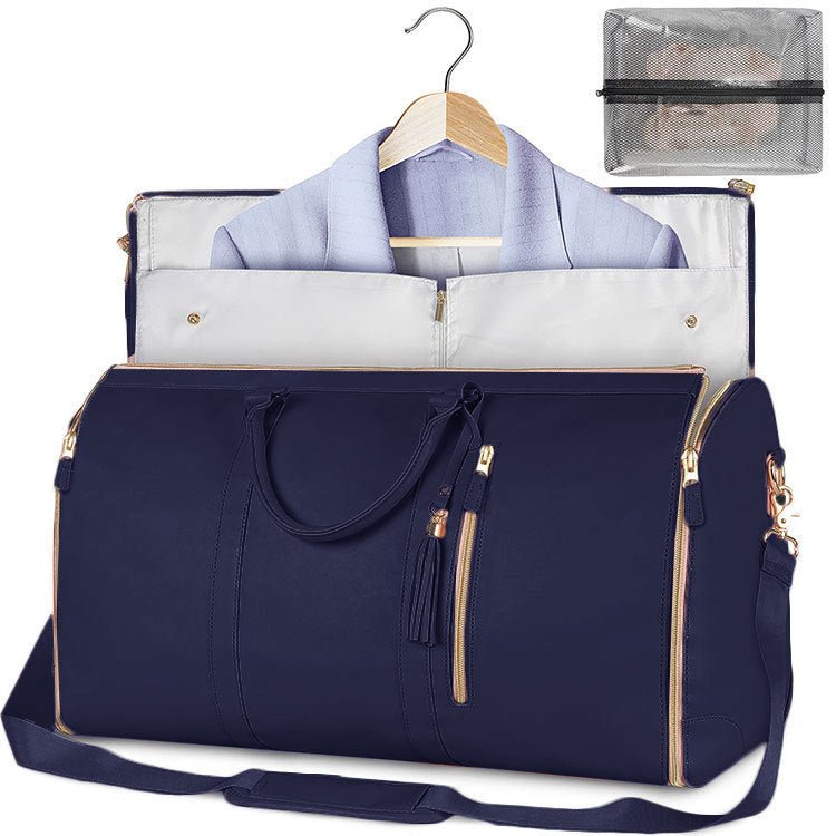 Large Capacity Waterproof Travel Duffle Bag – Women's Foldable Suit Bag & Tote - Vintgedrifter