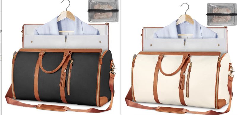 Large Capacity Waterproof Travel Duffle Bag – Women's Foldable Suit Bag & Tote - Vintgedrifter