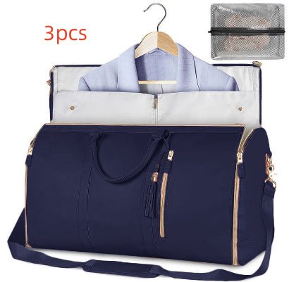 Large Capacity Waterproof Travel Duffle Bag – Women's Foldable Suit Bag & Tote - Vintgedrifter