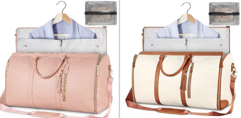 Large Capacity Waterproof Travel Duffle Bag – Women's Foldable Suit Bag & Tote - Vintgedrifter