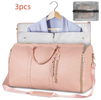 Large Capacity Waterproof Travel Duffle Bag – Women's Foldable Suit Bag & Tote - Vintgedrifter