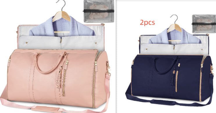 Large Capacity Waterproof Travel Duffle Bag – Women's Foldable Suit Bag & Tote - Vintgedrifter