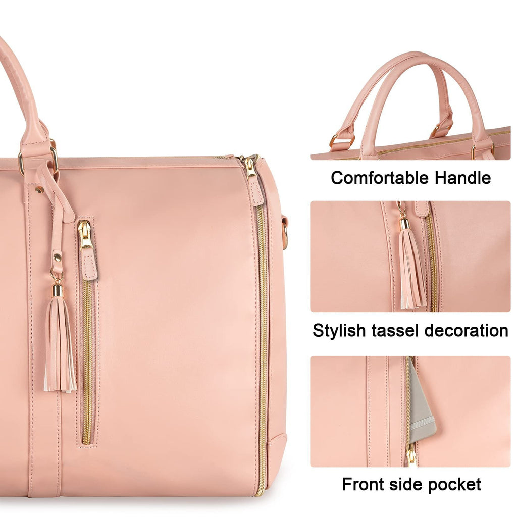 Large Capacity Waterproof Travel Duffle Bag – Women's Foldable Suit Bag & Tote - Vintgedrifter