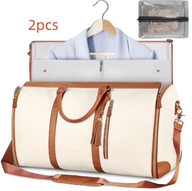 Large Capacity Waterproof Travel Duffle Bag – Women's Foldable Suit Bag & Tote - Vintgedrifter