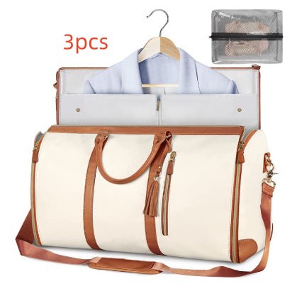 Large Capacity Waterproof Travel Duffle Bag – Women's Foldable Suit Bag & Tote - Vintgedrifter