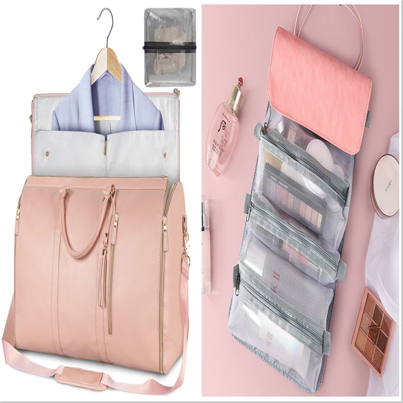 Large Capacity Waterproof Travel Duffle Bag – Women's Foldable Suit Bag & Tote - Vintgedrifter