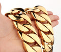 Men's Titanium Steel Whip Chain Necklace – Vacuum Plated Gold | Multiple Lengths - Vintgedrifter