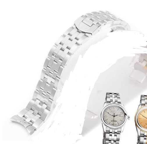 Stainless Steel Chain Watch Band – 20mm & 21mm | Gold & White - Vintgedrifter