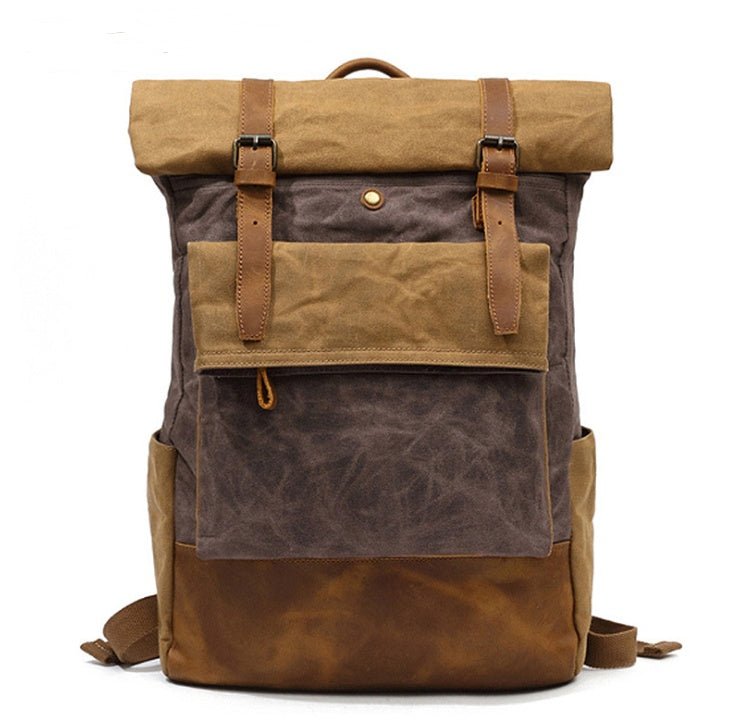 Vintage Canvas Backpack – Unisex Retro Style Laptop Bag | 20–35L - Vintgedrifter