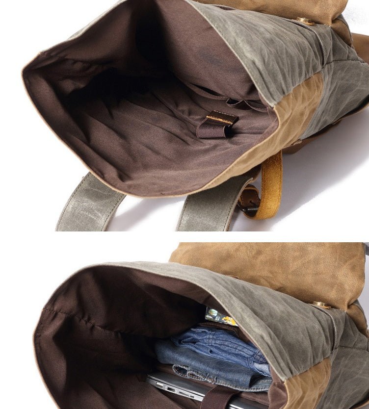 Vintage Canvas Backpack – Unisex Retro Style Laptop Bag | 20–35L - Vintgedrifter