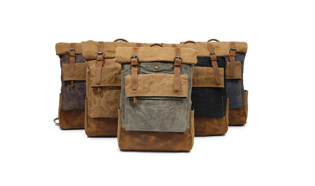 Vintage Canvas Backpack – Unisex Retro Style Laptop Bag | 20–35L - Vintgedrifter