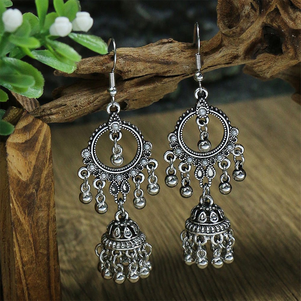 Vintage Ethnic Bell Drop Earrings – Women's Retro Alloy Earrings | 10 Styles - Vintgedrifter