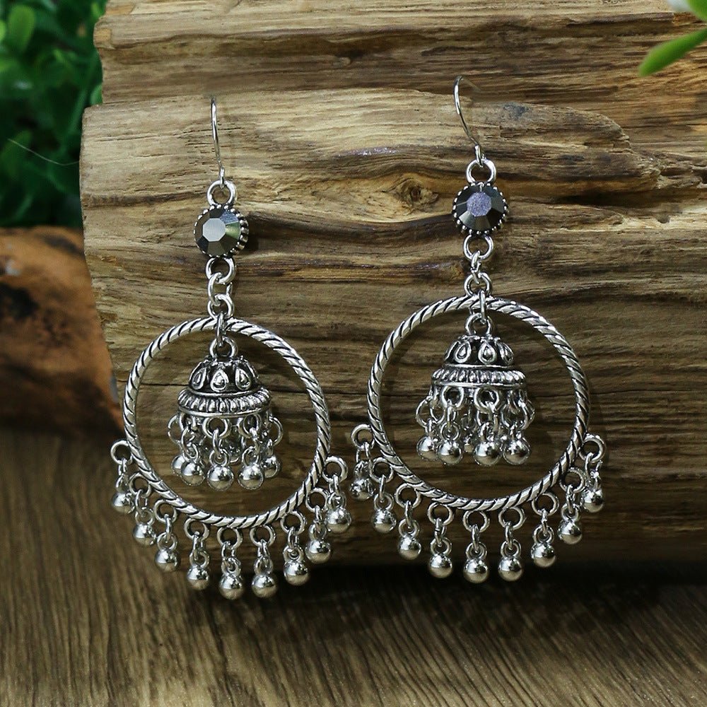 Vintage Ethnic Bell Drop Earrings – Women's Retro Alloy Earrings | 10 Styles - Vintgedrifter