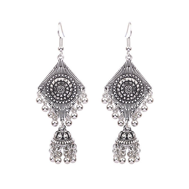 Vintage Ethnic Bell Drop Earrings – Women's Retro Alloy Earrings | 10 Styles - Vintgedrifter