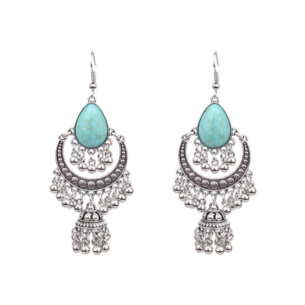 Vintage Ethnic Bell Drop Earrings – Women's Retro Alloy Earrings | 10 Styles - Vintgedrifter