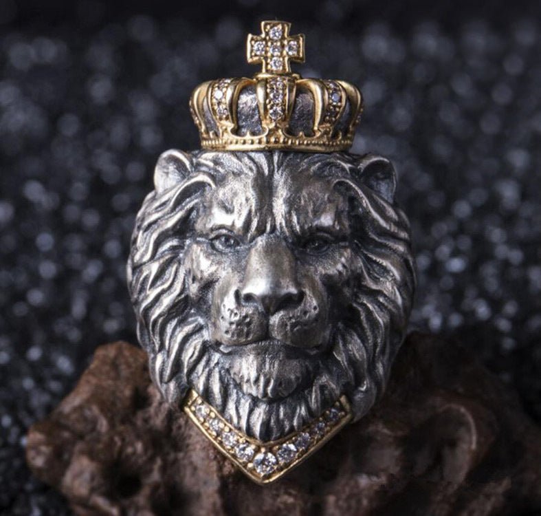 Vintage Lion Ring – Unisex Metal Animal Ring | Gold & Silver - Vintgedrifter