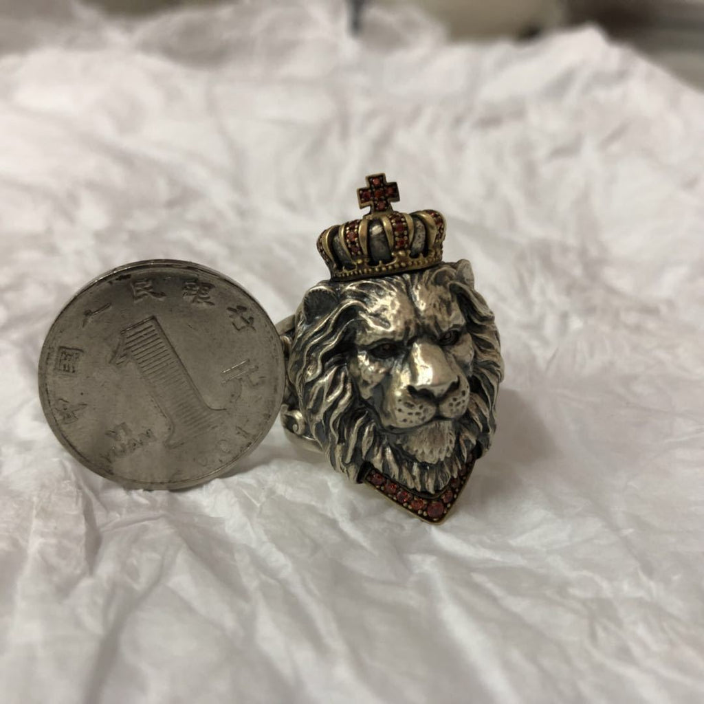 Vintage Lion Ring – Unisex Metal Animal Ring | Gold & Silver - Vintgedrifter