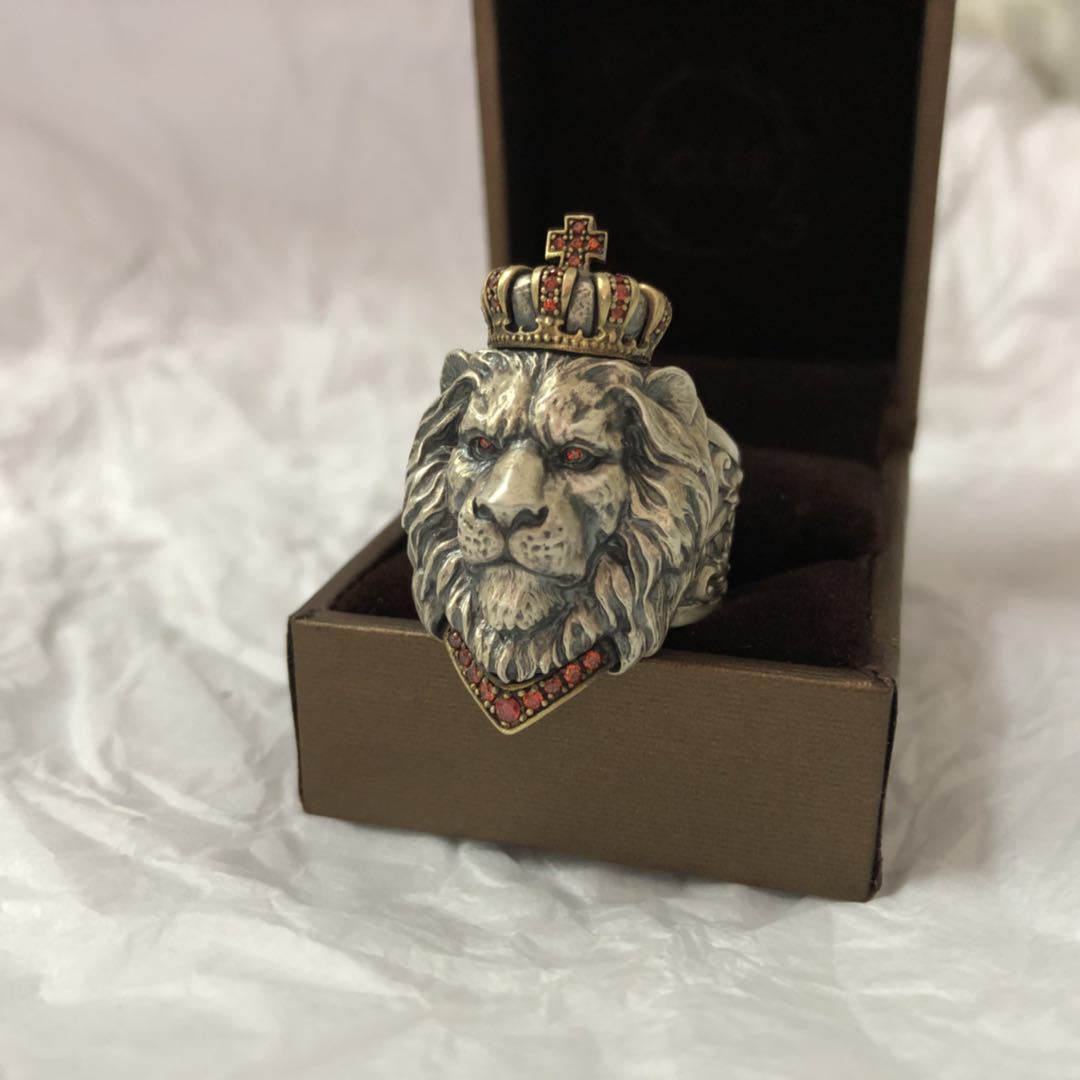 Vintage Lion Ring – Unisex Metal Animal Ring | Gold & Silver - Vintgedrifter
