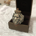 Vintage Lion Ring – Unisex Metal Animal Ring | Gold & Silver - Vintgedrifter