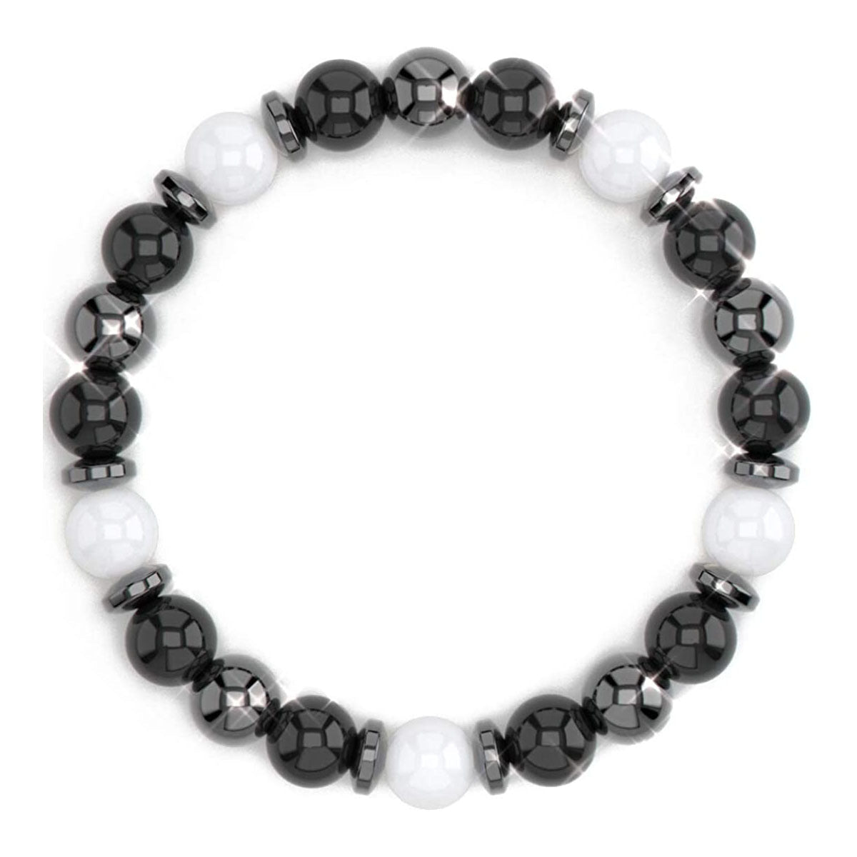 Volcanic Stone Feng Shui Bracelet – Unisex Tiger Eye & Crystal Bead Bracelet - Vintgedrifter