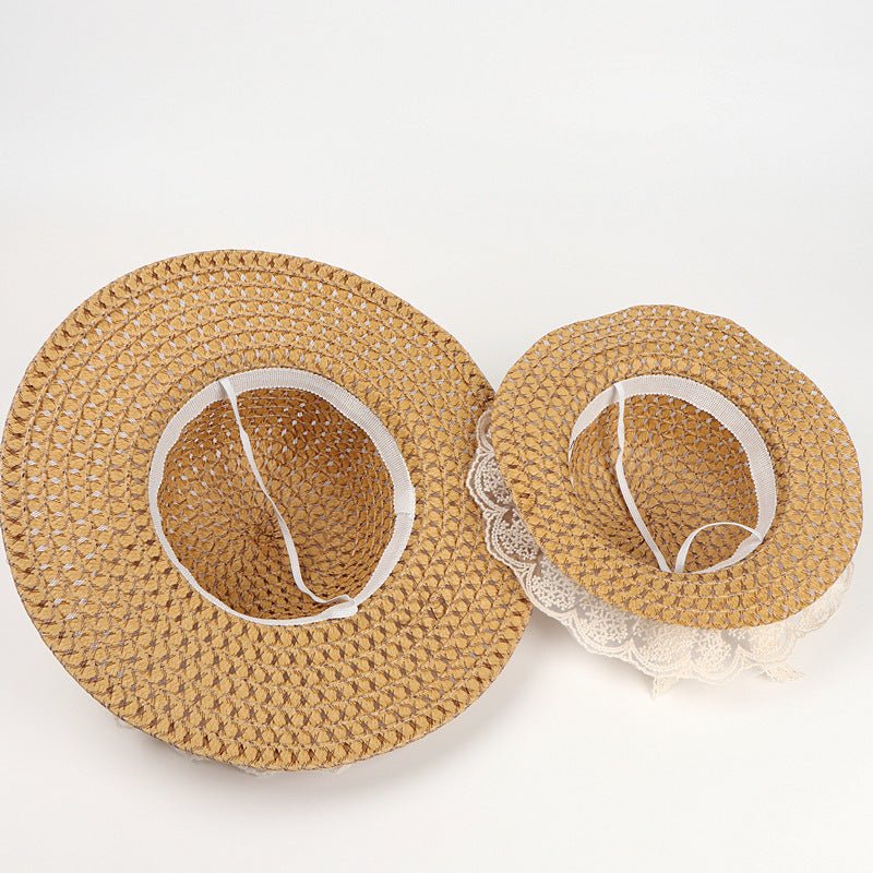 Wide Brim Lace Straw Beach Hat – Women's Sun Hat - Vintgedrifter