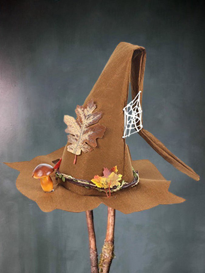 Wool Felt Witch Hat – Halloween Costume & Cosplay Party Hat for Women - Vintgedrifter
