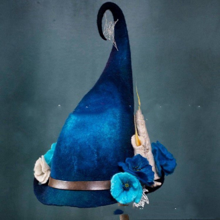 Wool Felt Witch Hat – Halloween Costume & Cosplay Party Hat for Women - Vintgedrifter