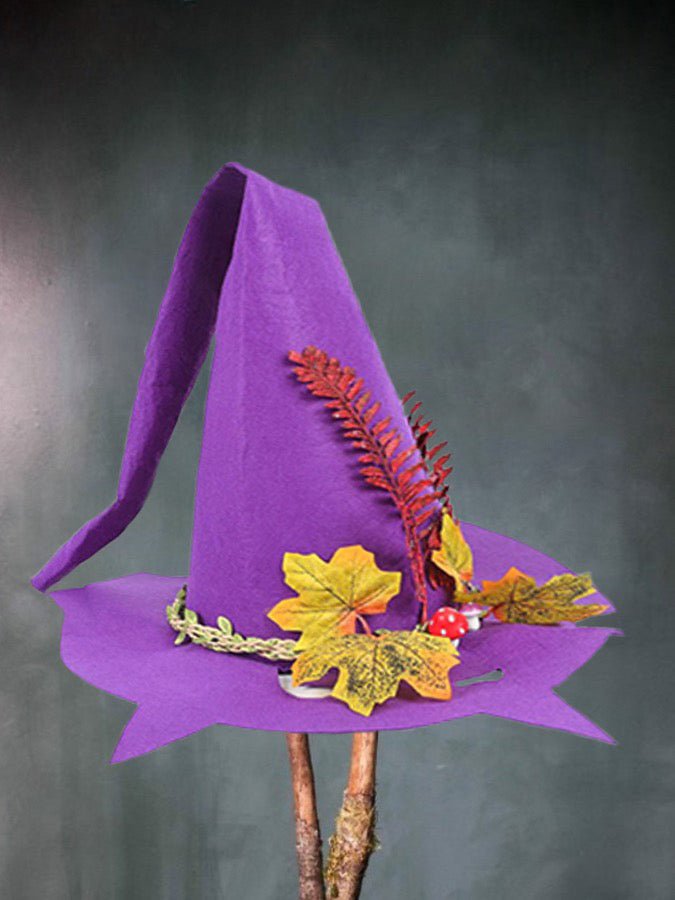 Wool Felt Witch Hat – Halloween Costume & Cosplay Party Hat for Women - Vintgedrifter